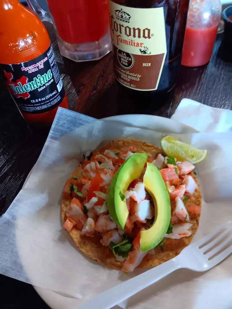 Shrimp Ceviche Tostada